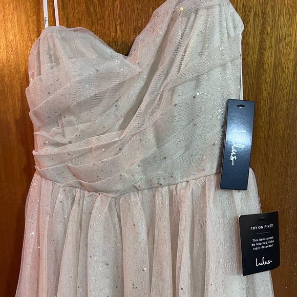 Lulus Strapless Tulle Dress // Small - Picture 2 of 4